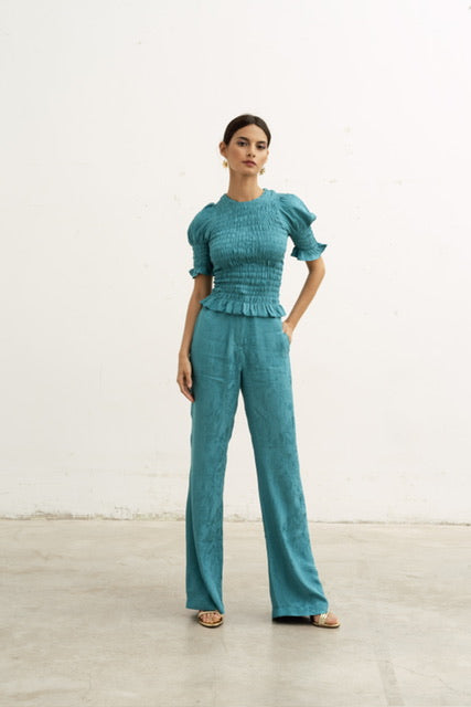 Pantalón Babylone turquesa