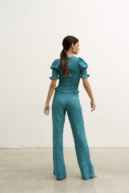 Pantalón Babylone turquesa