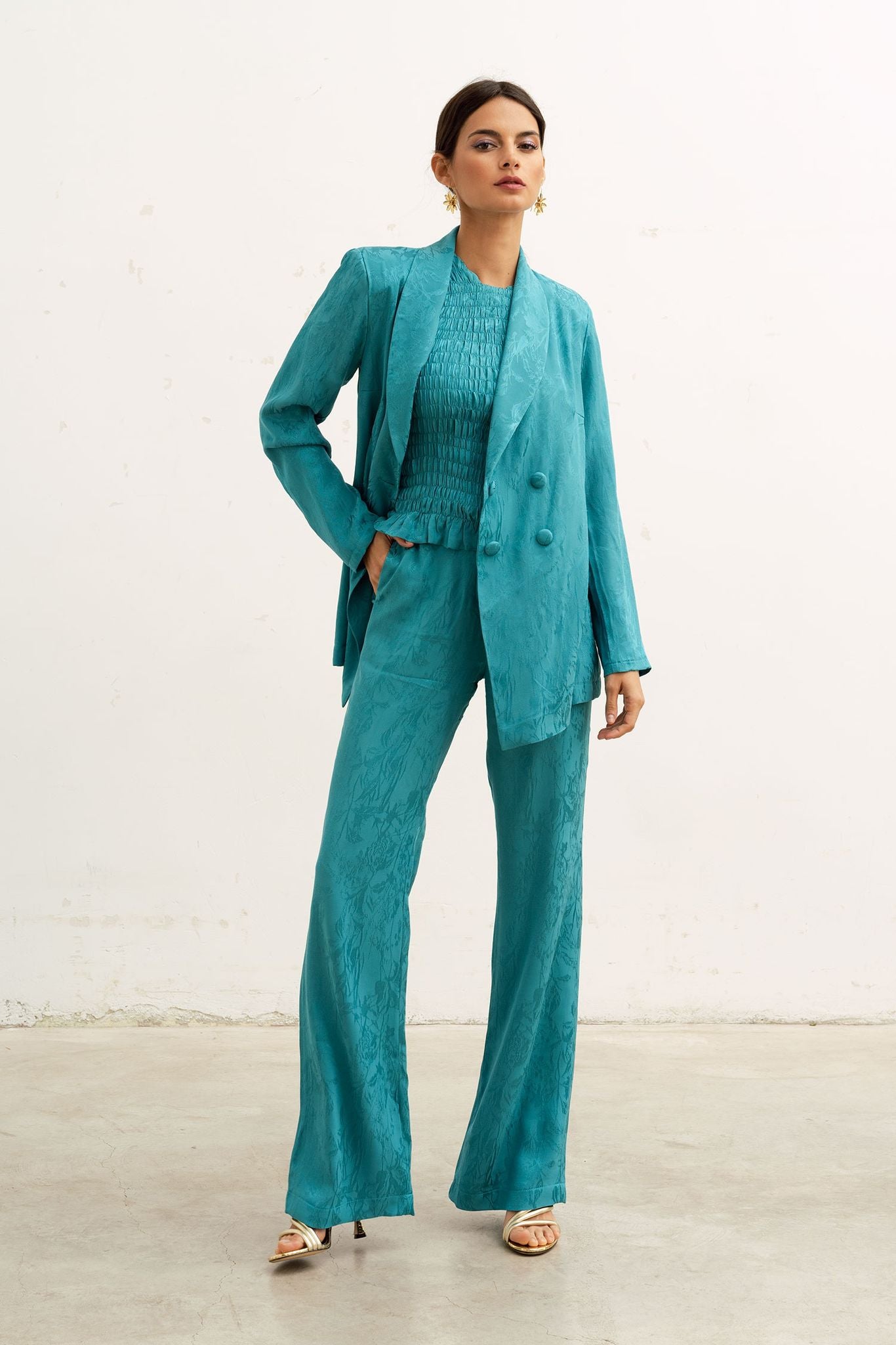Pantalón Babylone turquesa
